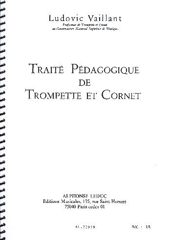 H. Vaillant: Traité pédagogique de trompette et cornet , Trp