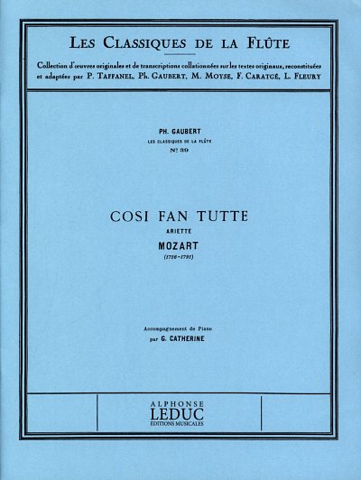 W.A. Mozart: Così Fan Tutte - Ariette, FlKlav (Part.)
