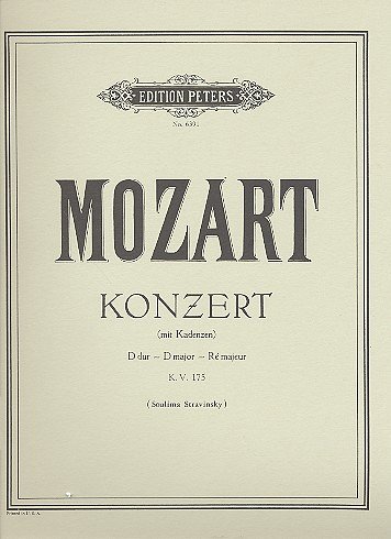 W.A. Mozart: Konzert D-Dur KV 175 ([Salzburg], Dezember 1773)