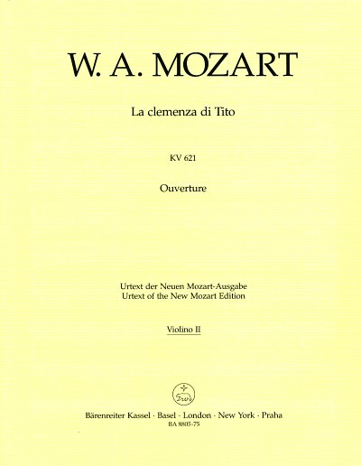W.A. Mozart: La clemenza di Tito KV 621