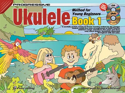 P. Gelling: Progressive Ukulele Method: Book 1, Uk (+CD+DVD)