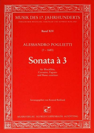A. Poglietti: Sonata A 3 Musik Des 17 Jahrhunderts 14