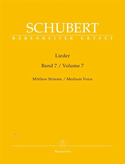 F. Schubert: Lieder 7 - mittlere Stimme, GesMKlav