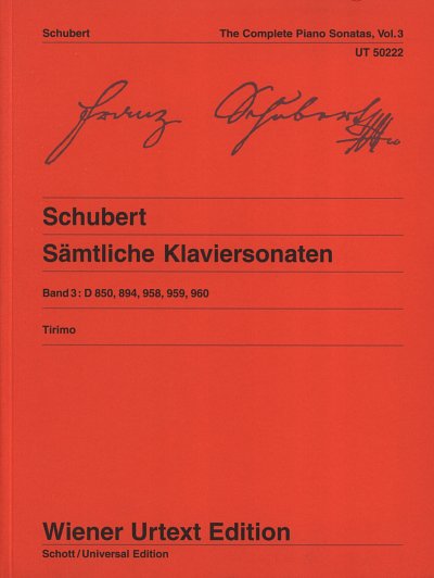 F. Schubert: Sämtliche Klaviersonaten 3, Klav