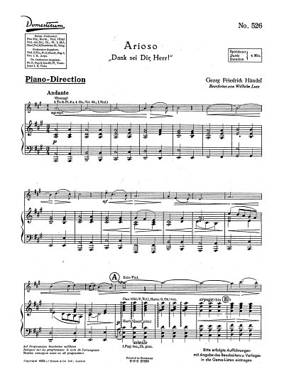 G.F. Händel et al.: Arioso
