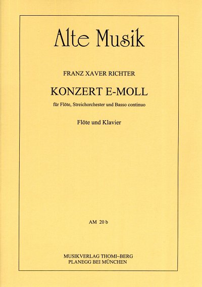 F.X. Richter: Konzert E-Moll