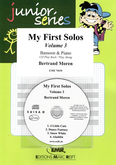 B. Moren: My First Solos Volume 3, FagKlav (+CD)