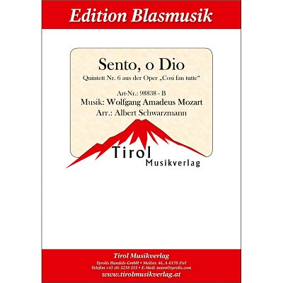 W.A. Mozart: Sento, o Dio, Blaso (Pa+St)