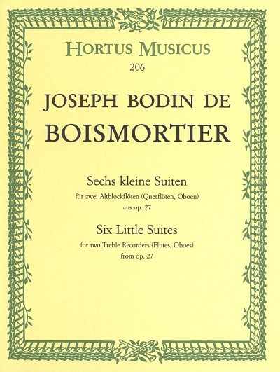 J.B. de Boismortier: Sechs kleine Suiten , 2Abfl/FlOb (Sppa)