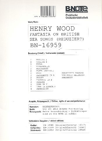 H.J. Wood: Fantasia on British Sea Songs (Reduzierte F, Orch