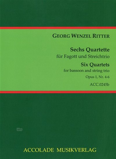 B. Koenigsbeck: Sechs Quartette Vol. 2 op, FgVlVaVlc (Pa+St)