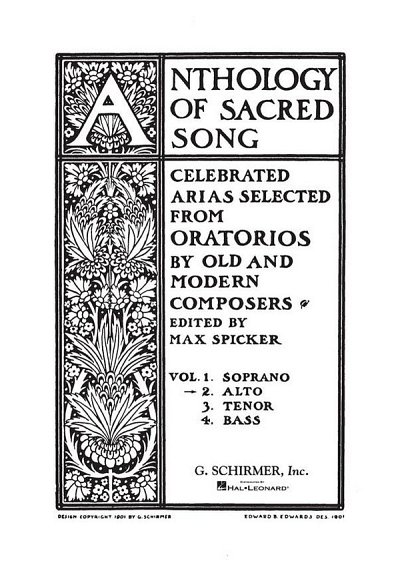 Anthology of Sacred Song - Volume 2 (Bu)