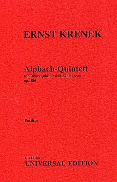 E. Krenek: Alpbach Quintett op. 180  (Part.)