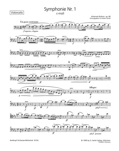 J. Brahms: Symphonie Nr. 1 c-Moll op. 68, Sinfo (Vc)