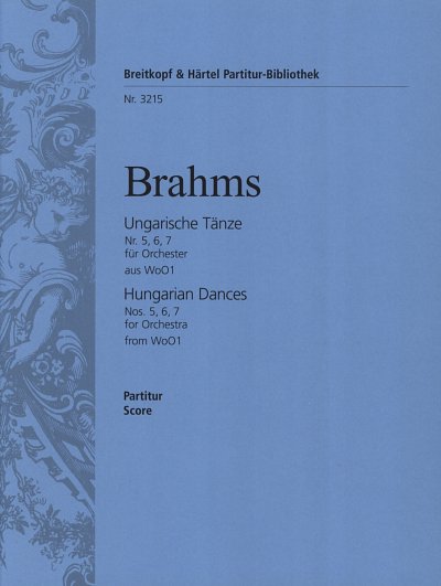 J. Brahms: Ungarische Tänze Nr. 5, 6 und 7, Sinfo (Part.)