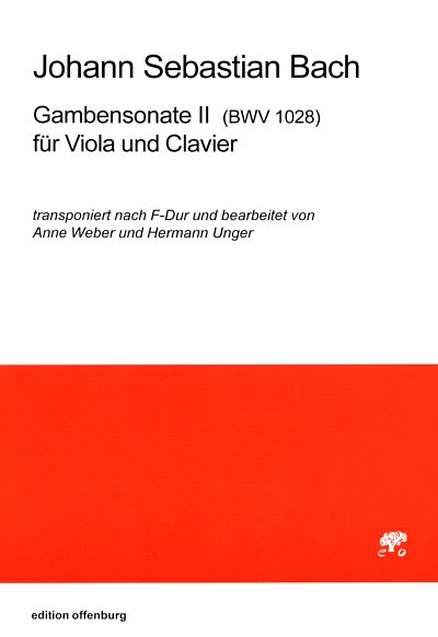 J.S. Bach y otros.: Gambensonate II für Viola und Clavier (BWV 1028)
