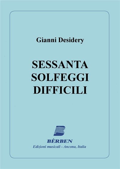 G. Desidery: 60 Solfeggi Difficili (Bu)