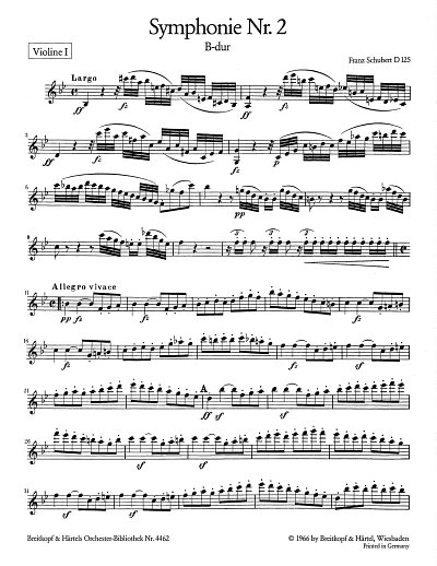 F. Schubert: Sinfonie Nr. 2 B-dur D 125