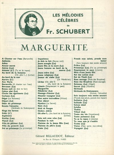 F. Schubert: Marguerite (Gretchen am Spinnrade), GesKlav