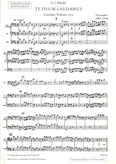 G.F. Händel: Te Deum laudamus HWV278 für