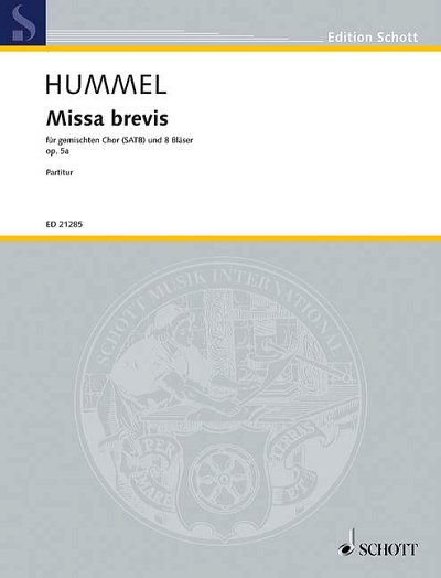 B. Hummel: Missa brevis op. 5a