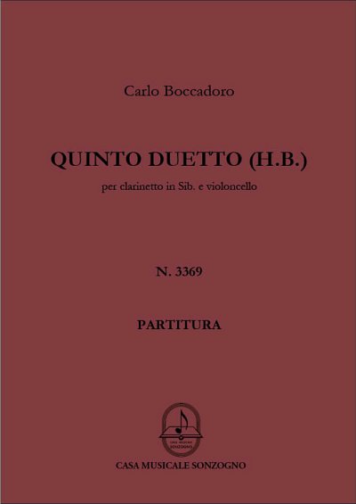 C. Boccadoro: Quinto Duetto, KlarVc (KlavpaSt)