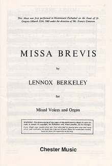 L. Berkeley: Missa Brevis Op.57 (Original Latin Version)
