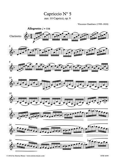 DL: V. Gambaro: Capriccio No 5 aus: 10 Capricci, op. 9