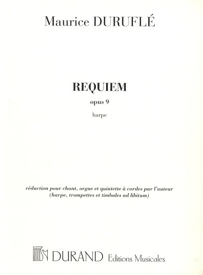 M. Duruflé: Requiem op. 9, GesGchStroOr (Harf)