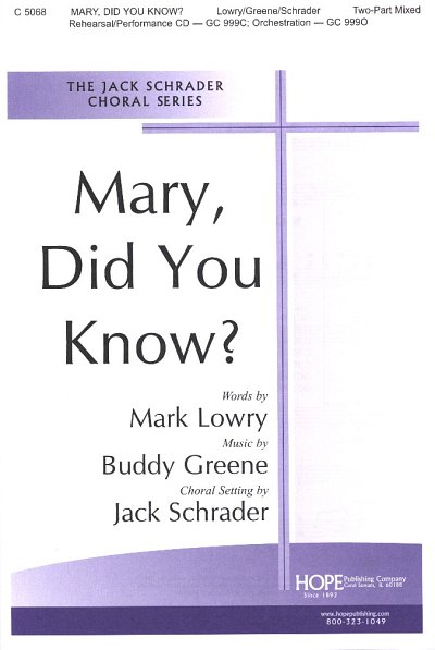J. Schrader: Mary, Did You Know?, Gch2Klav (Part.)