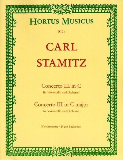 C. Stamitz: Concerto III in C, VcKlav (KlavpaSt)