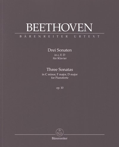 L. v. Beethoven: Drei Sonaten c-Moll, F-Dur, D-Dur op., Klav