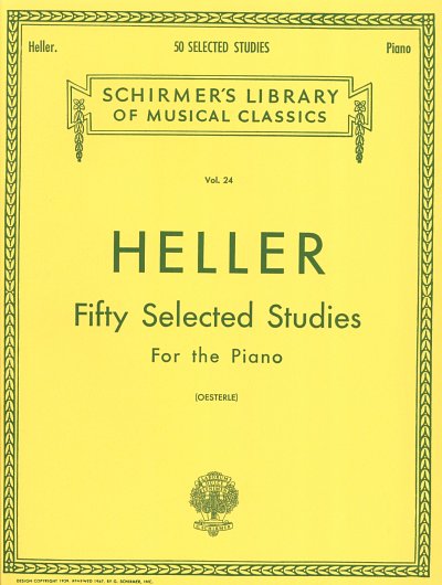 S. Heller: 50 Selected Studies (from Op. 45, 46, 47), Klav