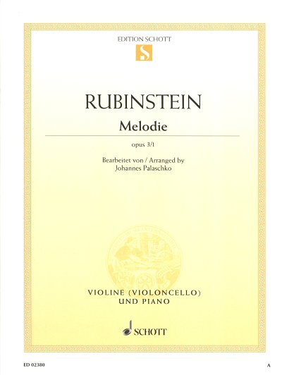 A. Rubinstein: Melodie in F op. 3/1 , Vl/VcKlv