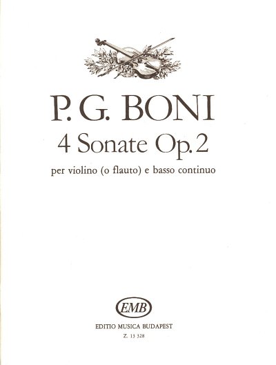 P.G.G. Boni: 4 Sonate per violino e basso co, Vl/FlBc (PaSt)