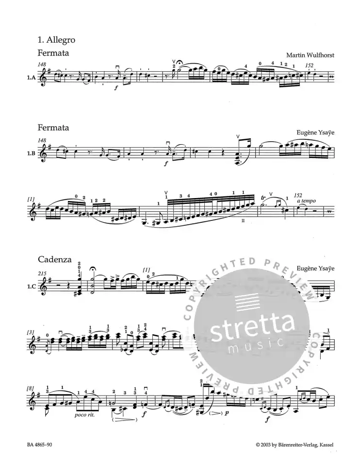W.A. Mozart: Konzert für Violine und Orcheste, VlOrch (KASt) (4)