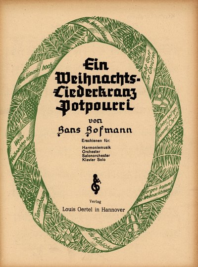 H. Hans: Ein Weihnachts-Liederkranz-P., Sinfonieorchester