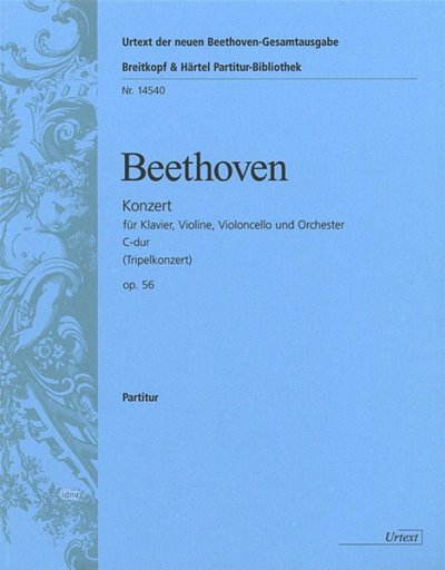 L. v. Beethoven: Konzert für Klavier, V, VlVcKlvOrch (Part.)