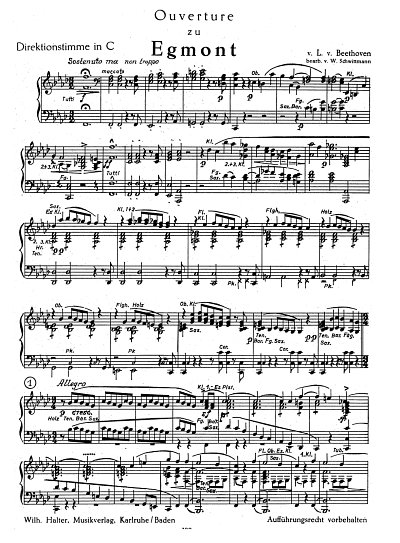 L. v. Beethoven: Egmont Ouvertuere Op 84