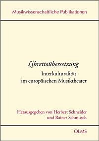 Libretto-Übersetzung Interkulturalität im europäischen , Ges