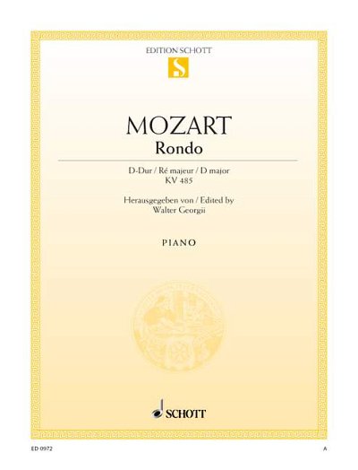 W.A. Mozart: Rondo Ré majeur