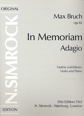 M. Bruch: In Memoriam op. 65 , VlOrch (KASt)