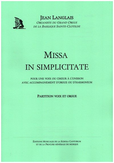 J. Langlais: Missa in simplicitate, Ges/ChOrg/Ha (Part.)