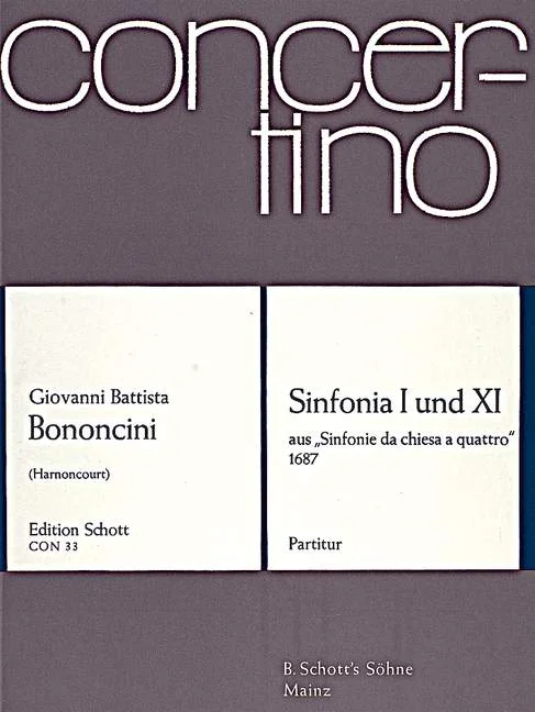DL: B.G. Battista: Sinfonia I und XI, Stro (Part.) (0)