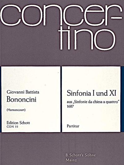 DL: B.G. Battista: Sinfonia I und XI, Stro (Part.)