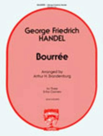 G.F. Händel: Bourree, 3Klar (Pa+St)