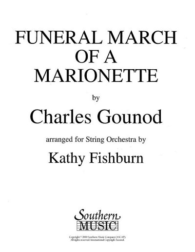 C. Gounod: Funeral March Of A Marionette, Stro (Pa+St)