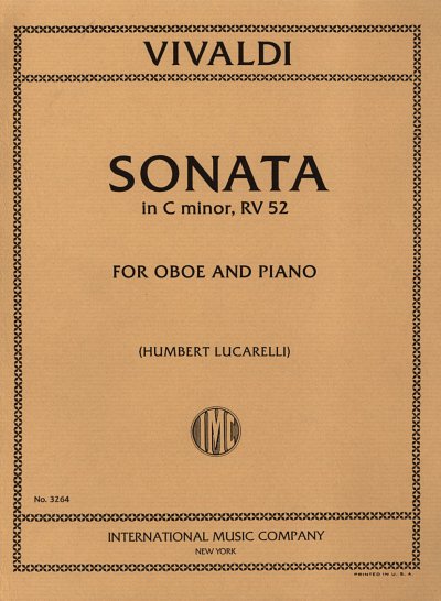 A. Vivaldi: Sonata In C Minor (Bu)
