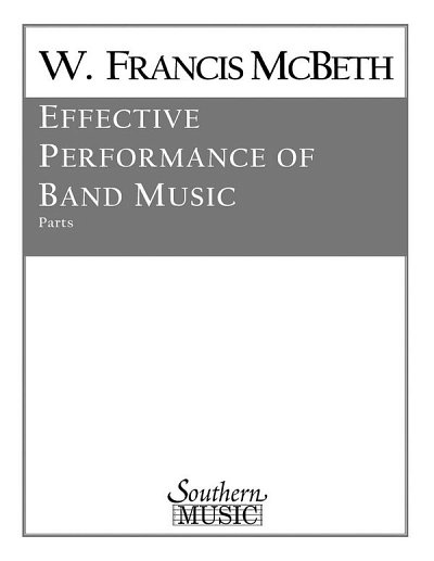 Effective Performance of Band Music, Blaso (Stsatz)