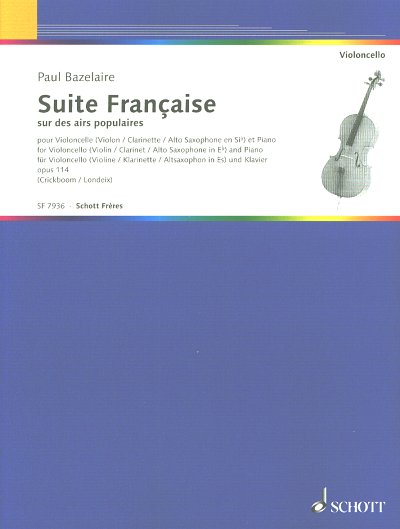 P. Bazelaire: Suite Francaise op. 114, VcKlav (KlavpaSt)